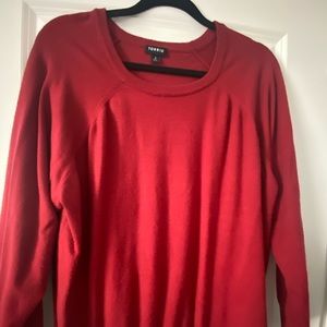 Torrid red light sweater size 3x